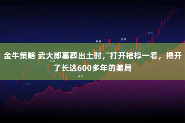 金牛策略 武大郎墓葬出土时，打开棺椁一看，揭开了长达600多年的骗局